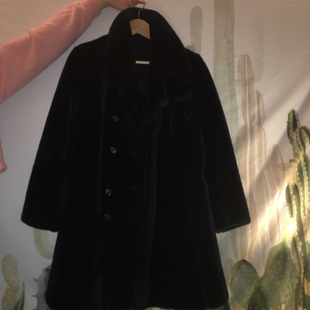 Faux fur coat